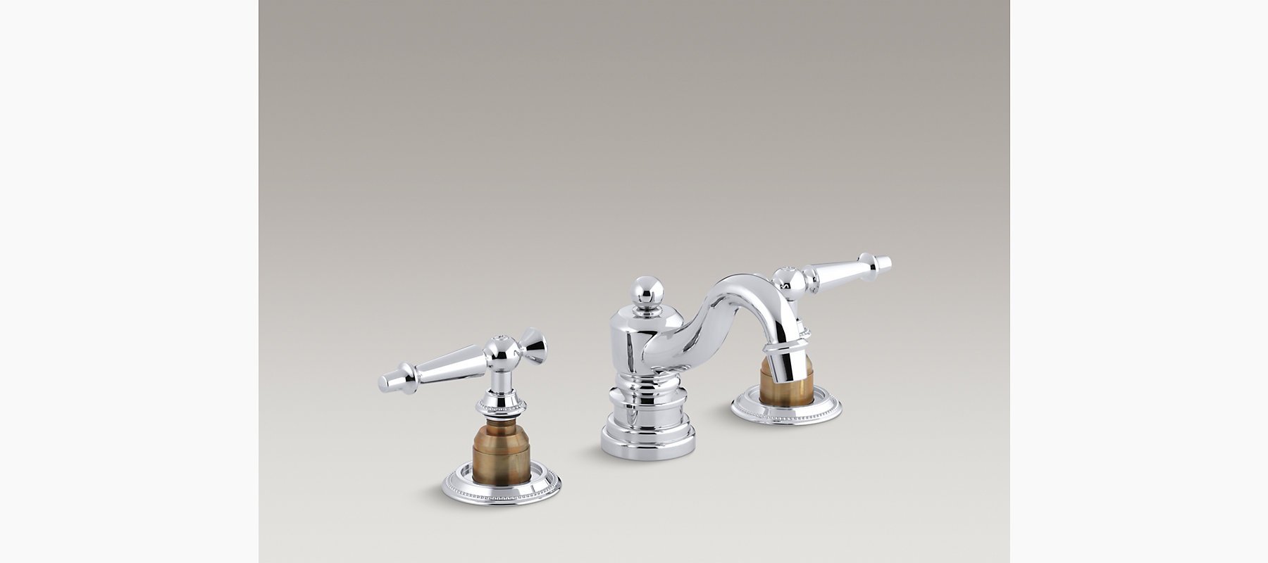 Kohler Antique Widespread Sink Faucet With Lever Handles